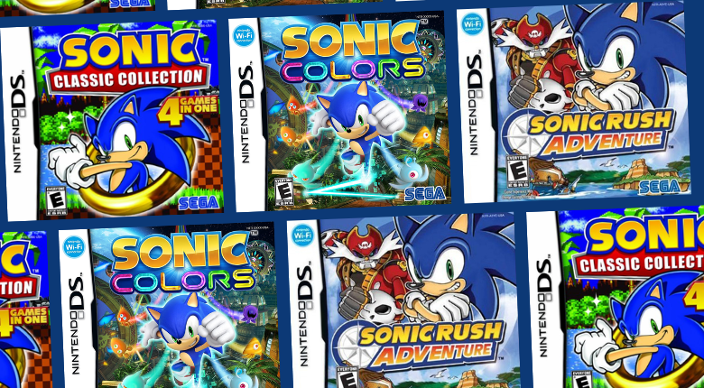 Sonic Colors Nintendo DS Sega Superstars Tennis Case & Manual ONLY 