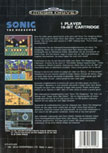 Sonic 1 European box art back