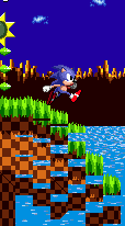 Beware the flimsy ledges protruding outwards, as they tend to collapse as Sonic stands on them.