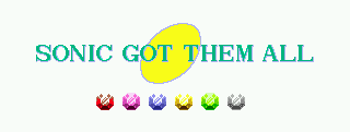 This message will appear above the score tally once you've claimed your final emerald.