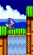 On the high route, ignore your instincts that tell you to stay away from this falling platform in the ground..