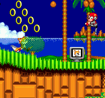 ..This takes you to an area containing a secret extra life, though watch out for the badniks.