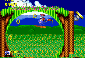 Enter loop-de-loops with speed, or you won't be able to make it through them.
