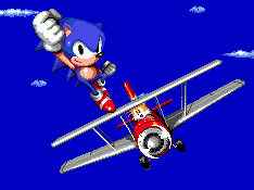Sonic's ending graphic.
