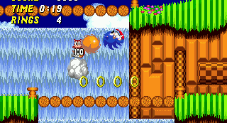 Log bridges and waterfalls continue the Green Hill tradition.