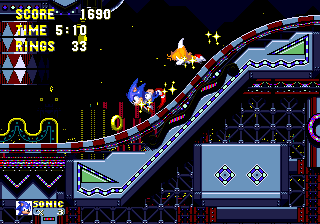 During Act 2, Knuckles turns the lights out leaving the carnival decidedly less bright and glitzy.