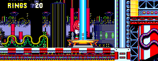 To get to the next zone, find a teleporter just next to the capsule, which sends Knuckles to Icecap.