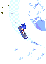 Other than an unnecessary jump, you have little control over him as he swerves automatically around snowy mounds and past trees.