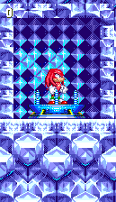 Knuckles takes the safer route and teleports in, to a small room below. Head through the tunnel to begin the act.