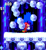 Knuckles can break down walls that Sonic and Tails can't even think about breaking, in the case allowing access to an alternate route.