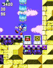 Some items have also changed too. This Eggman item becomes an invincibility in S3&K!