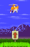 With Tails, look out for arrows pointing upward. They highlight an area that can only be reached with his flight ability.