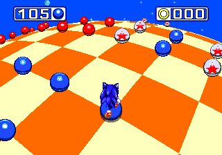This stage is made up of sixteen rooms, separated by a double layer of reds. There are blue spheres/bumpers in the middle of each room and doorways of two blue spheres, surrounded by bumpers that link one room to another.