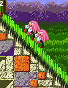 Collect both sets of emeralds as Knuckles for Hyper Knuckles! Both hyper forms have a blur of after-images trailing behind them at all times.