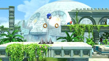 Sky Sanctuary Act 1, as seen in 2011's Sonic Generations. This is the first time the Death Egg has been seen in about seventeen years!