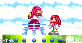 Using the level select and debug cheats, you can get some pretty odd things happenings, like Knuckles meeting himself in Sonic's Sky Sanctuary act.