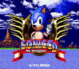 Sonic CD title screen.